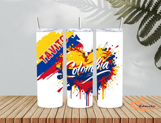 20 oz  Personalized Tumbler, Colombia