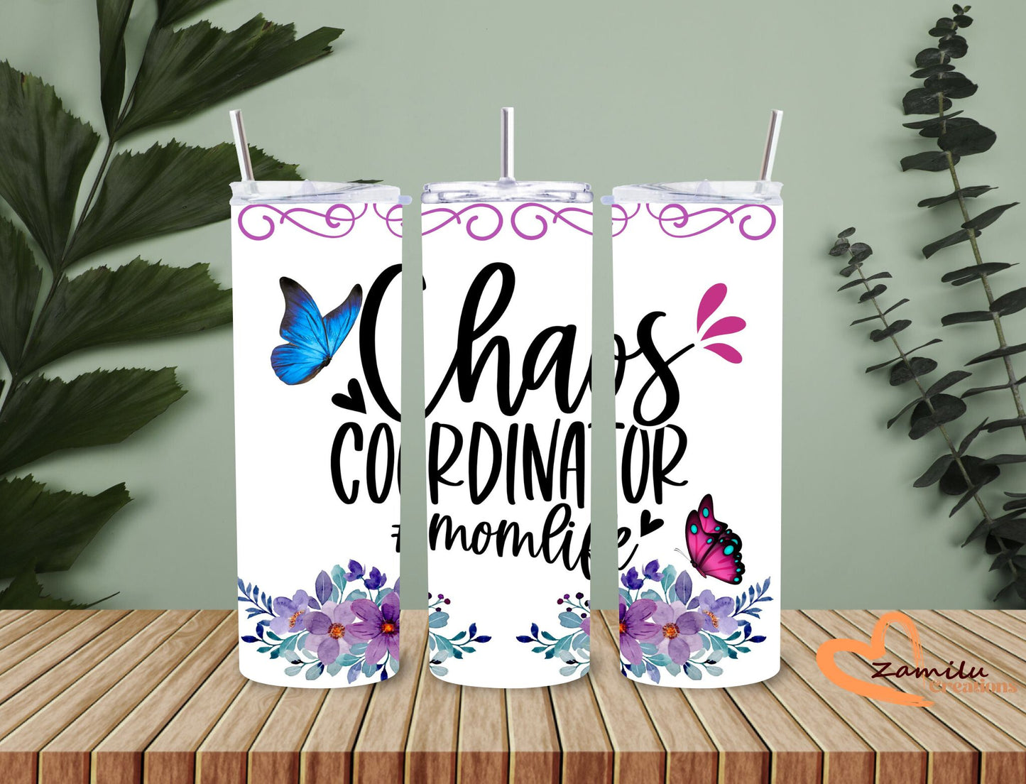 Mom's: Chaos Coordinator!!! 20 Oz Tumbler