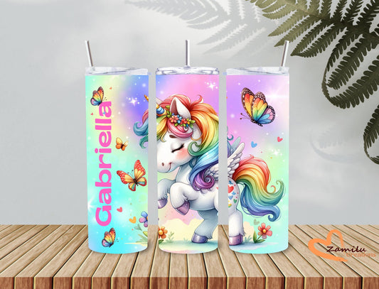 Unicorn -  Personalized Tumbler for Kids