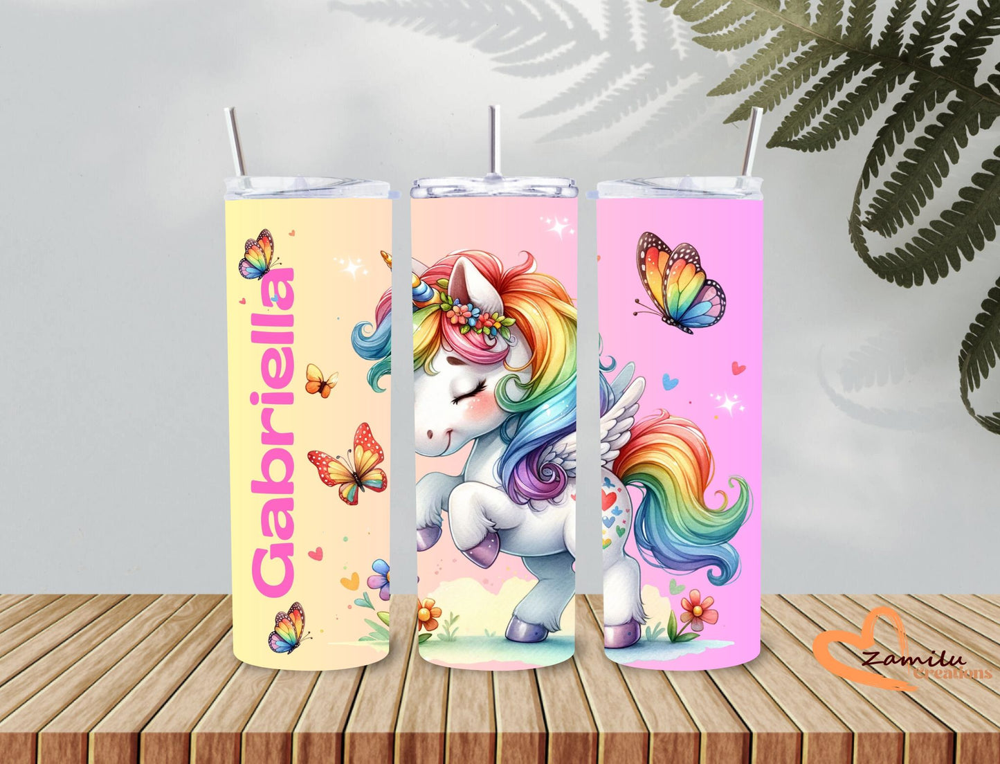 Unicorn - Personalized Tumbler for Kids