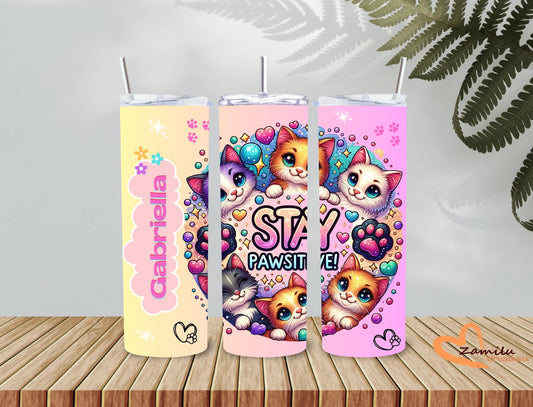 Cats -  Personalized Tumbler for Kids