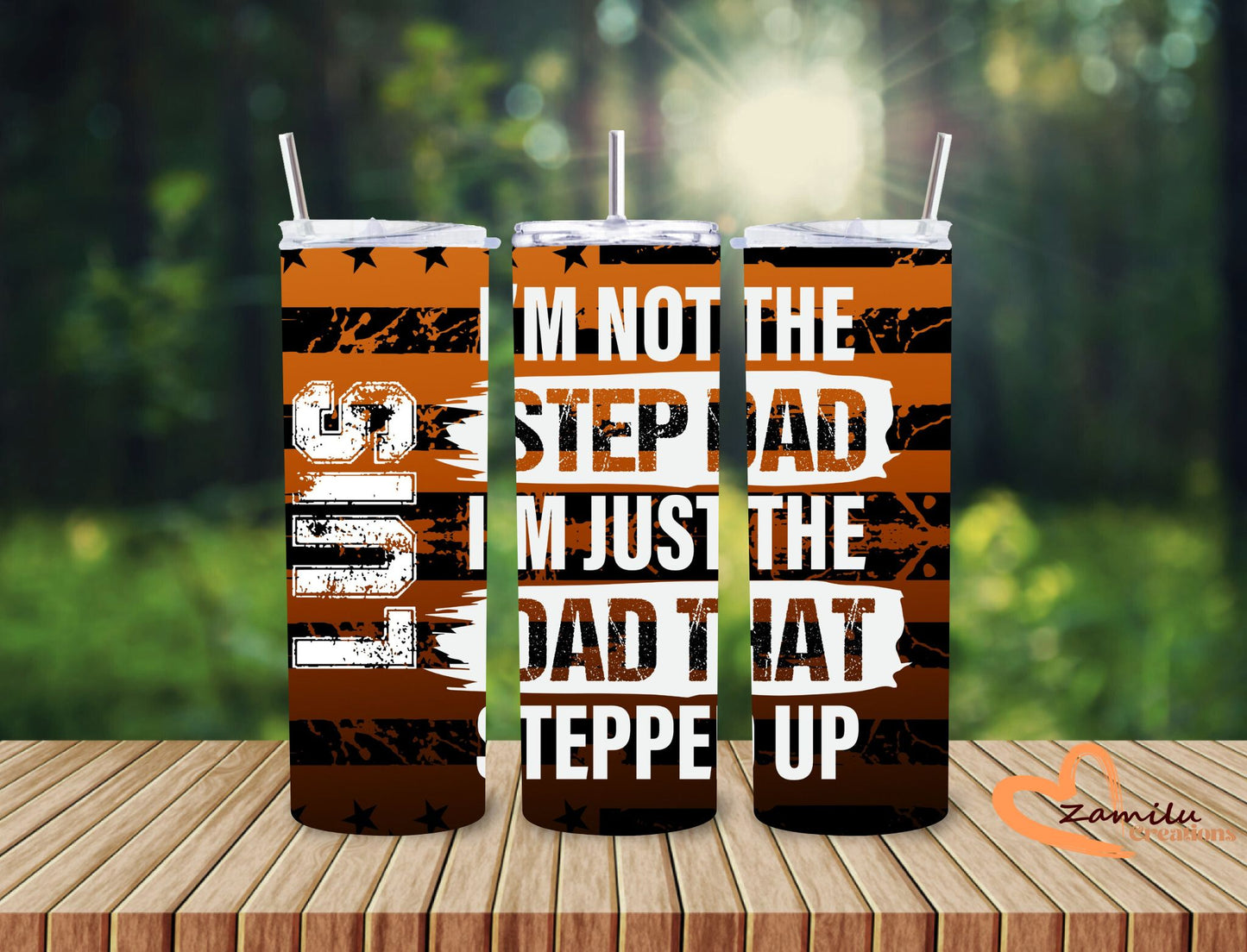 20 oz Father's day Stepdad with name