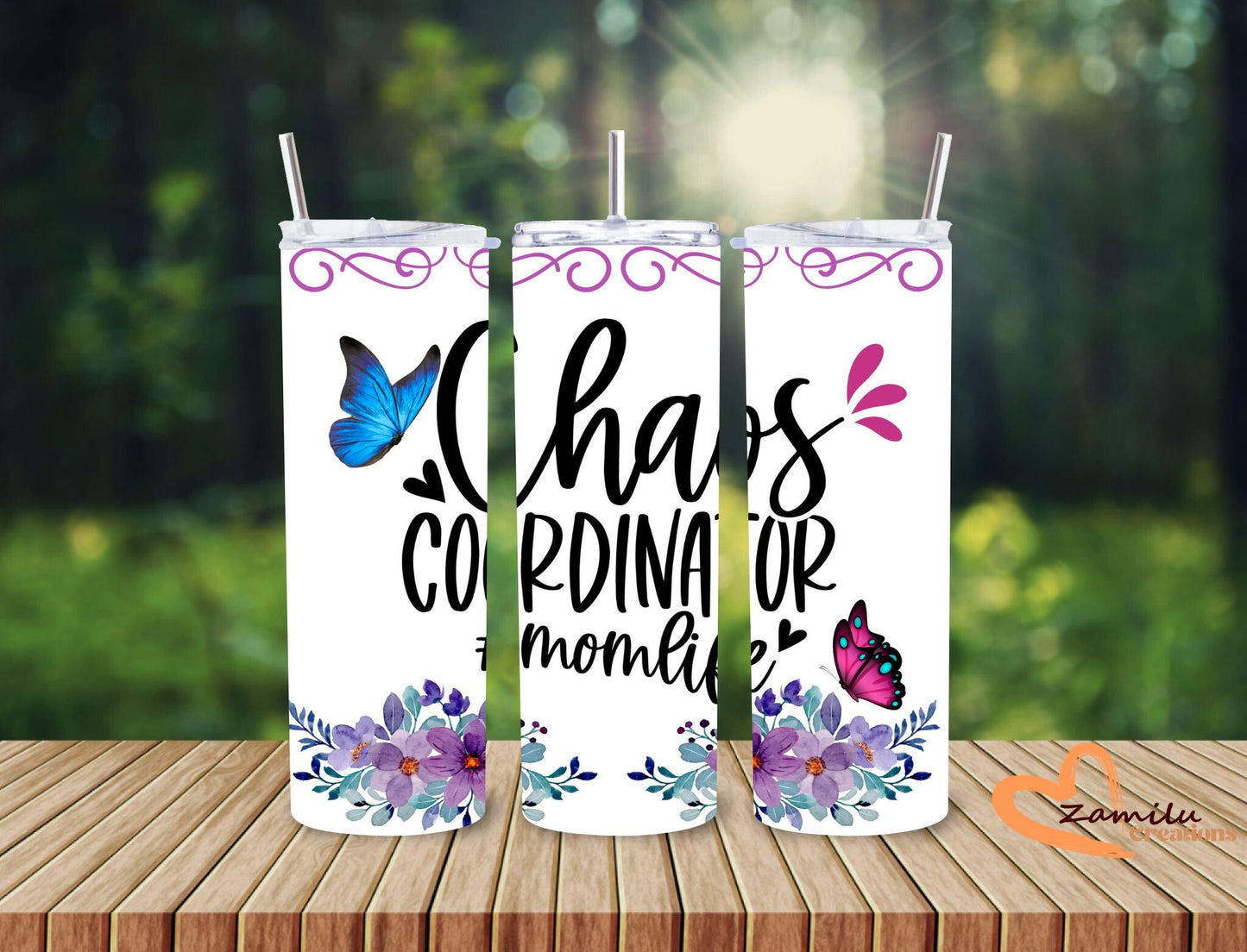 Mom's: Chaos Coordinator!!! 20 Oz Tumbler