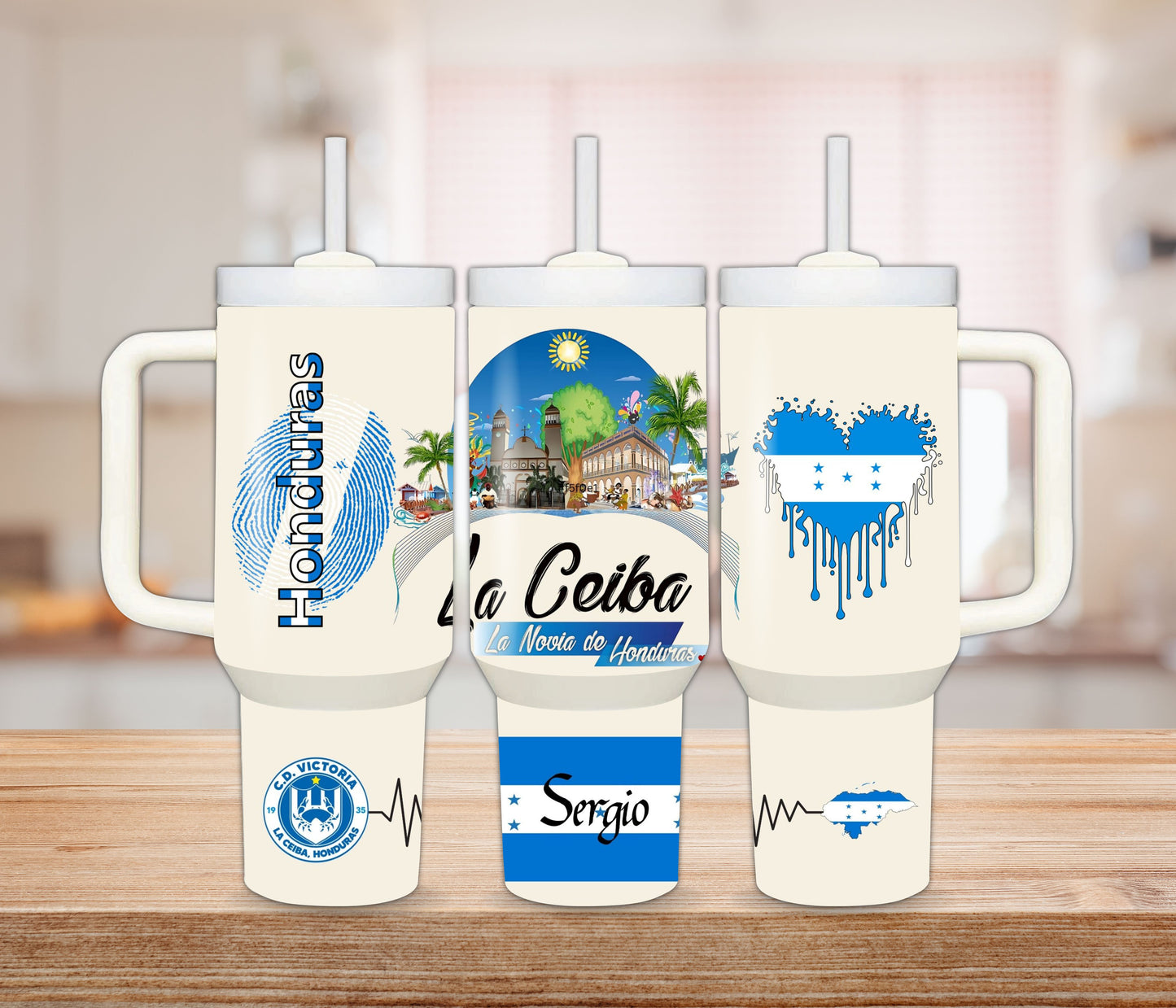 Honduras - La Ceiba Paradise Tumbler – 30 oz or 40 oz Stainless Steel Cup 🇭🇳