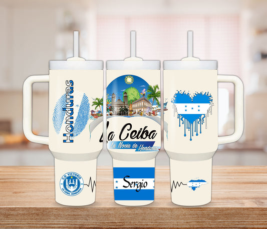 Honduras - La Ceiba Paradise Tumbler β 30 oz or 40 oz Stainless Steel Cup ππ³
