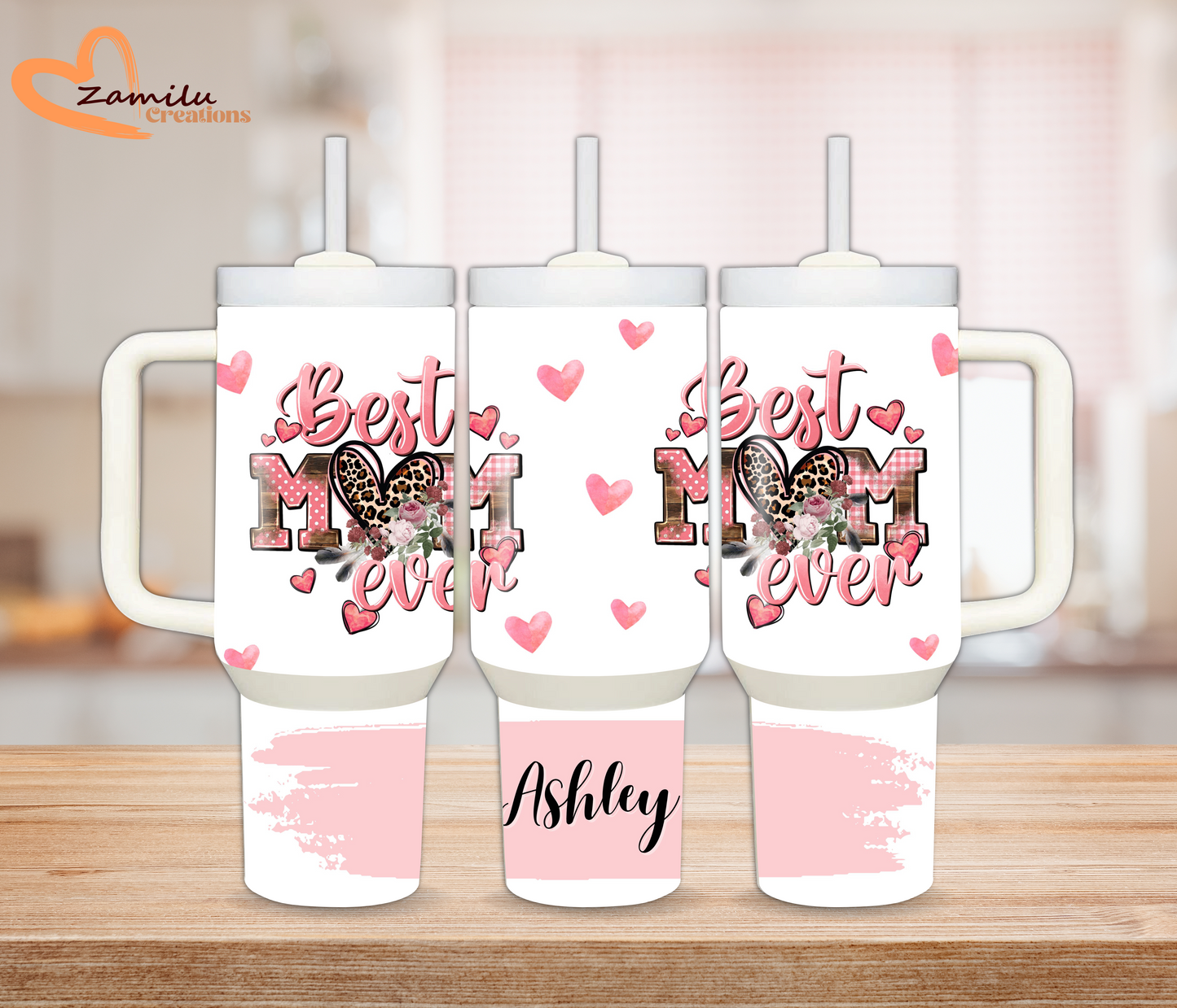 Best mom ever & your name personalized Tumbler