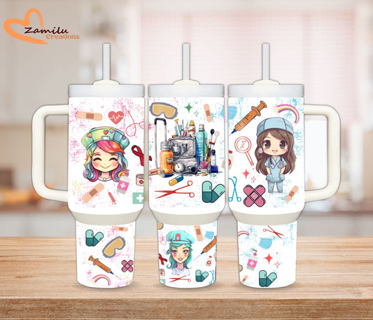 Nurse tumbler, 30 oz - 40 Oz  tumbler