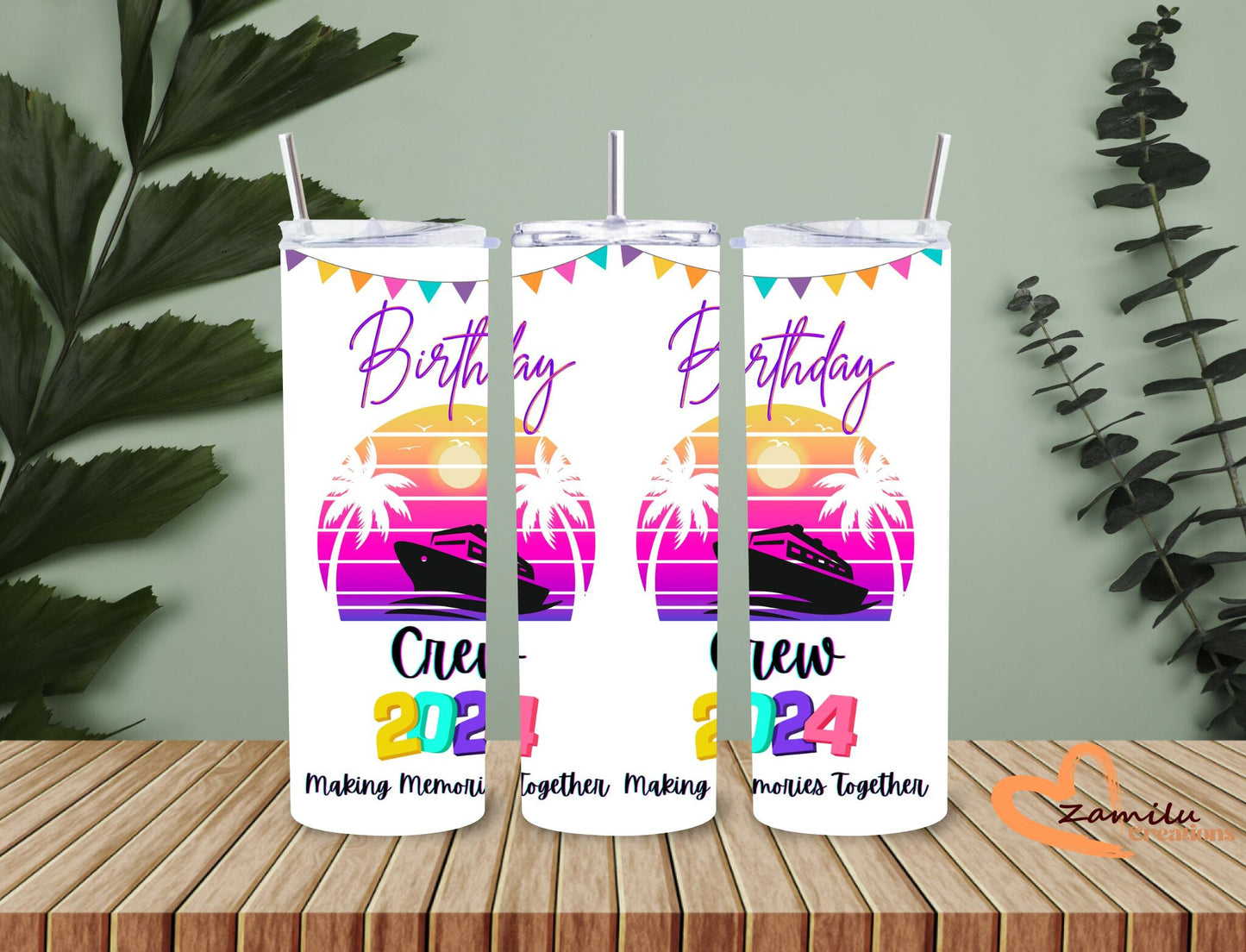 20 oz Tumbler, Cruise birthday party