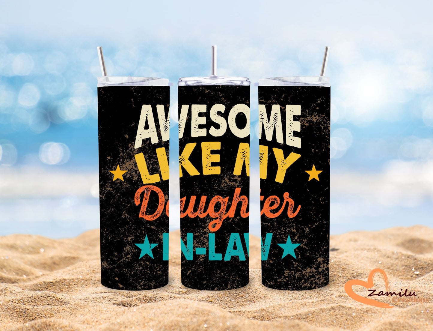 20 oz Father's day Awesome like a daughter
