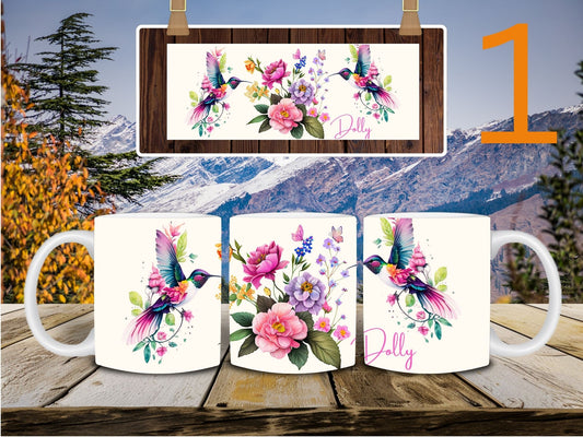 Personalized Floral & Butterfly 16 oz Mug β Stainless Steel, Stylish & Functional β¨
