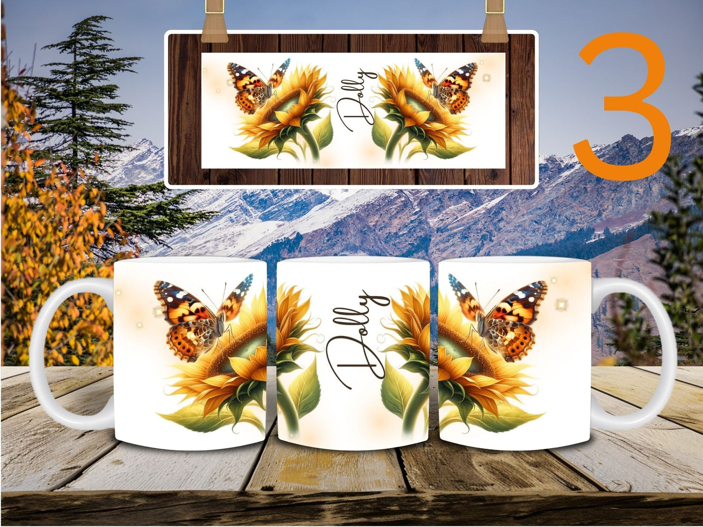 Personalized Floral & Butterfly 16 oz Mug – Stainless Steel, Stylish & Functional ✨