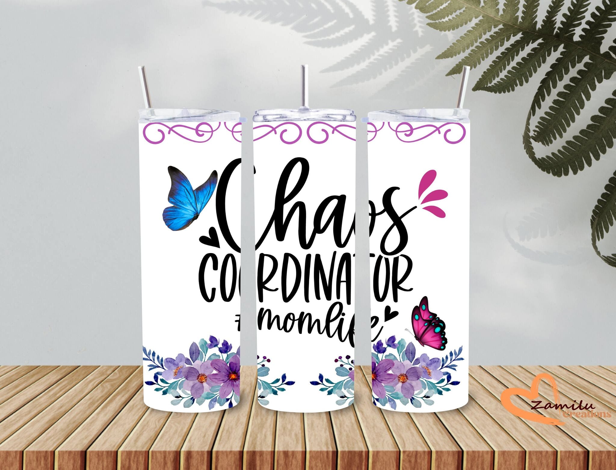 Mom's: Chaos Coordinator!!! 20 Oz Tumbler