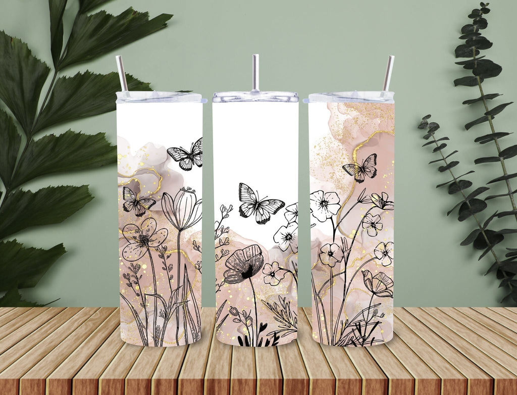 20 oz Flowers  Tumbler