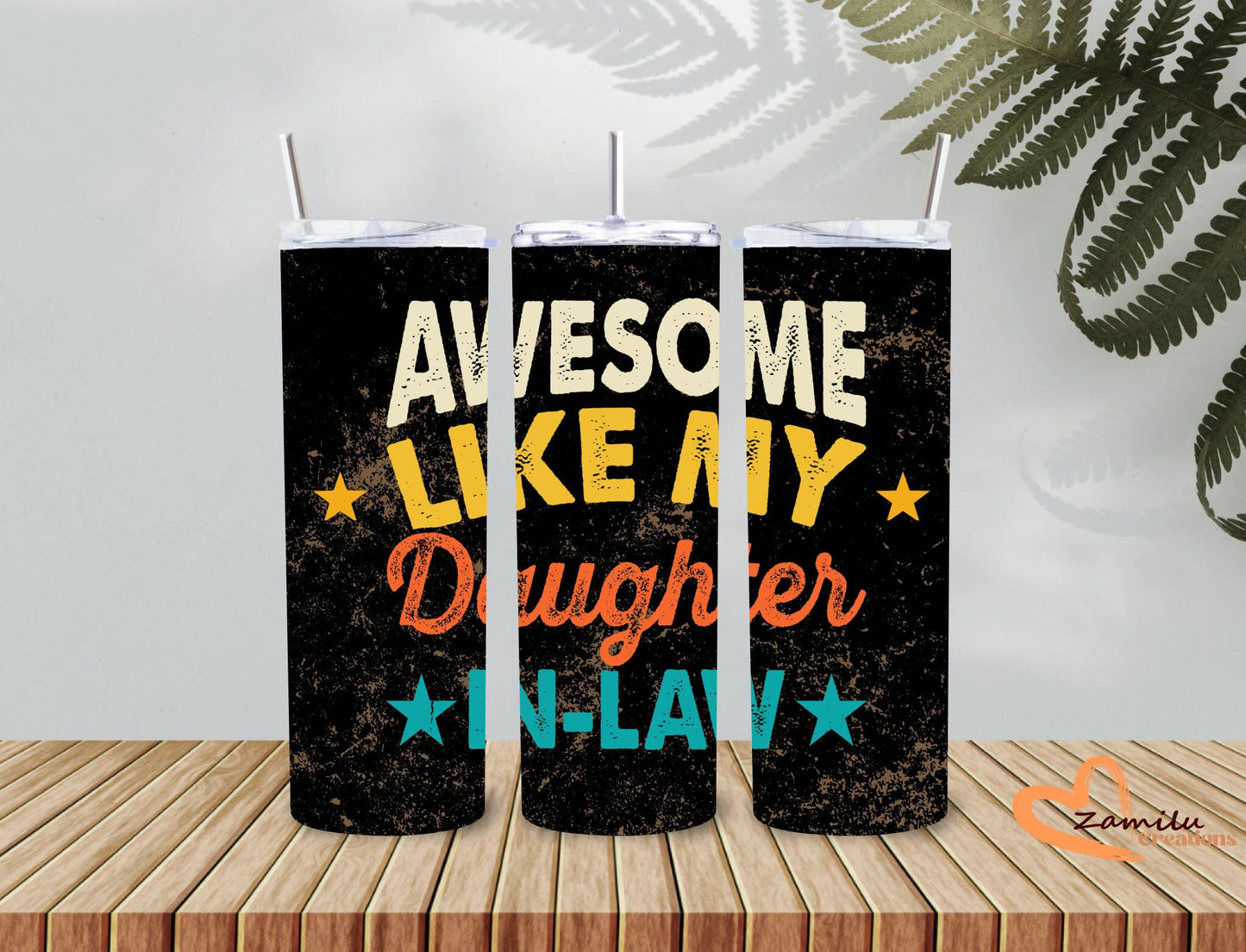 20 oz Father's day Awesome like a daughter