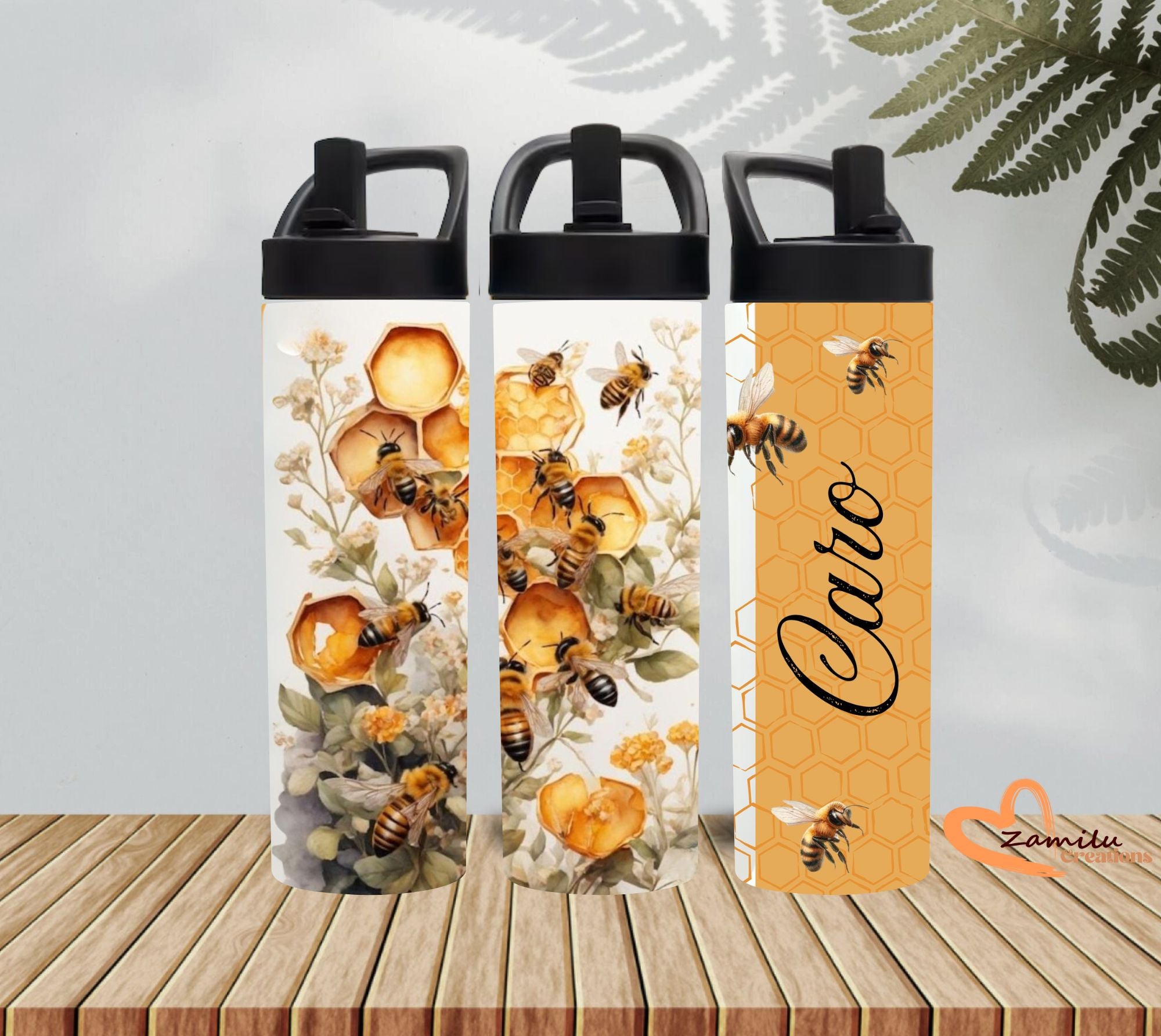 Bee & Bloom Tumbler – 20 Oz Vibrant Floral Design 🐝🌸