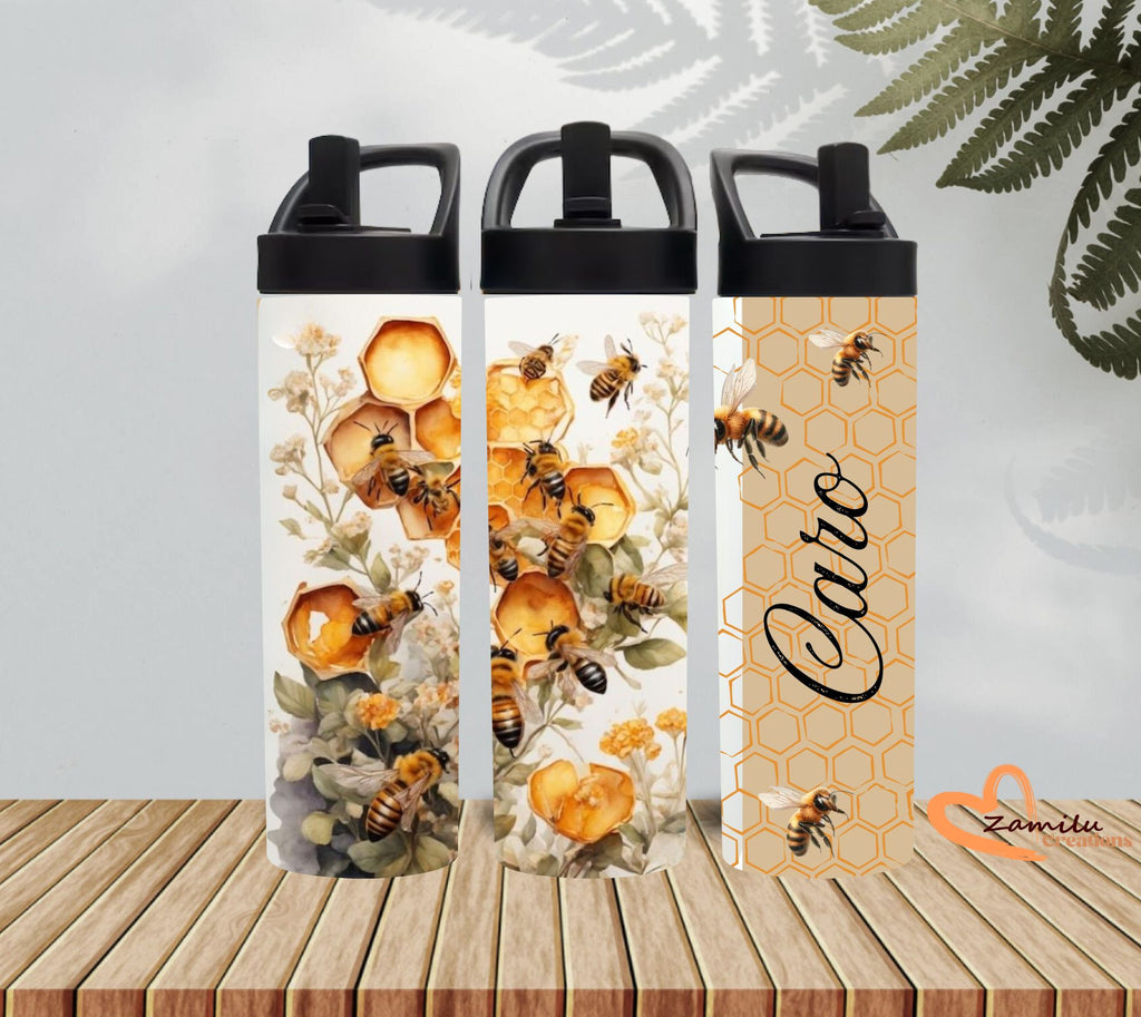 Bee & Bloom Tumbler – 20 Oz Vibrant Floral Design 🐝🌸
