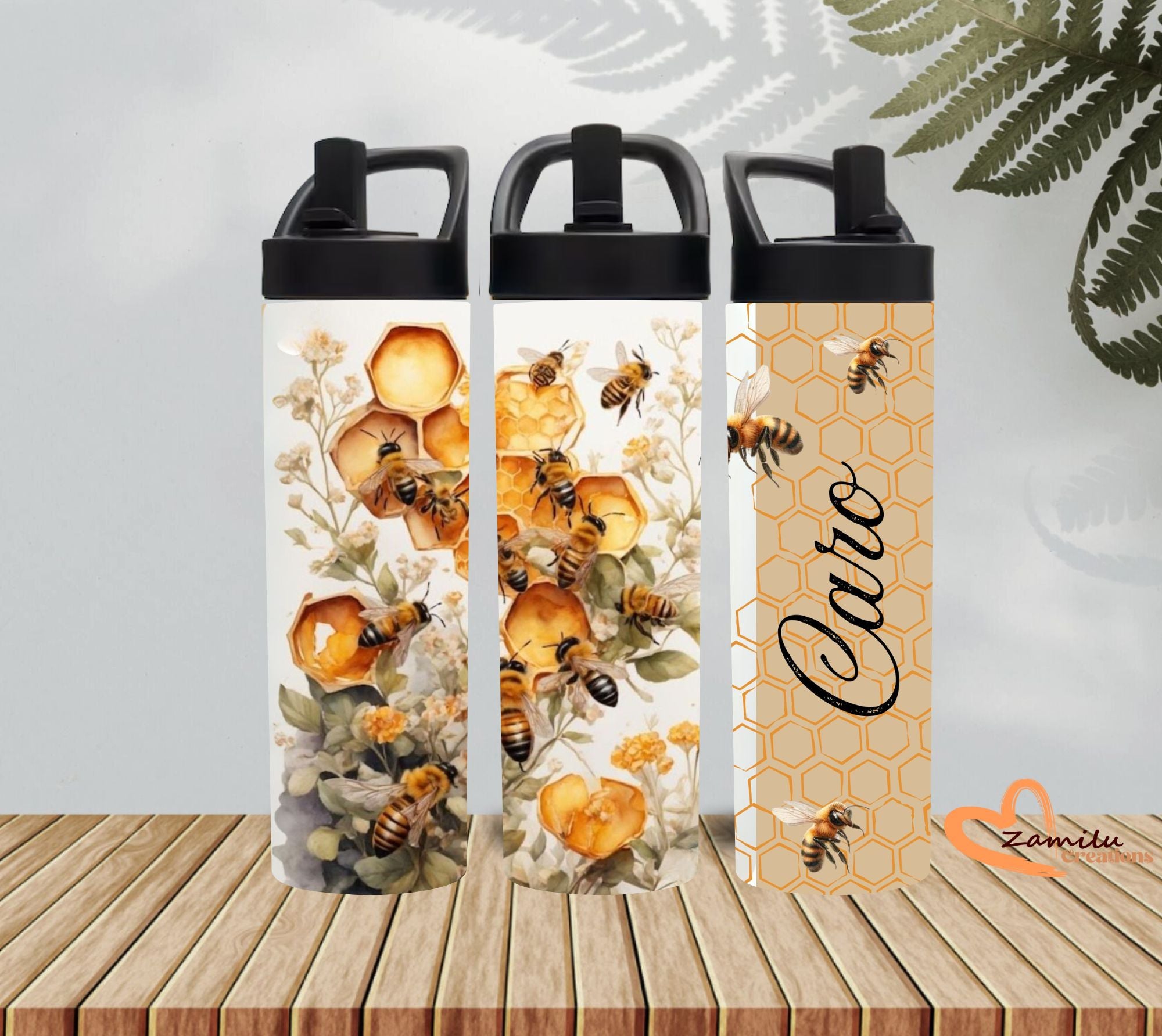 Bee & Bloom Tumbler – 20 Oz Vibrant Floral Design 🐝🌸