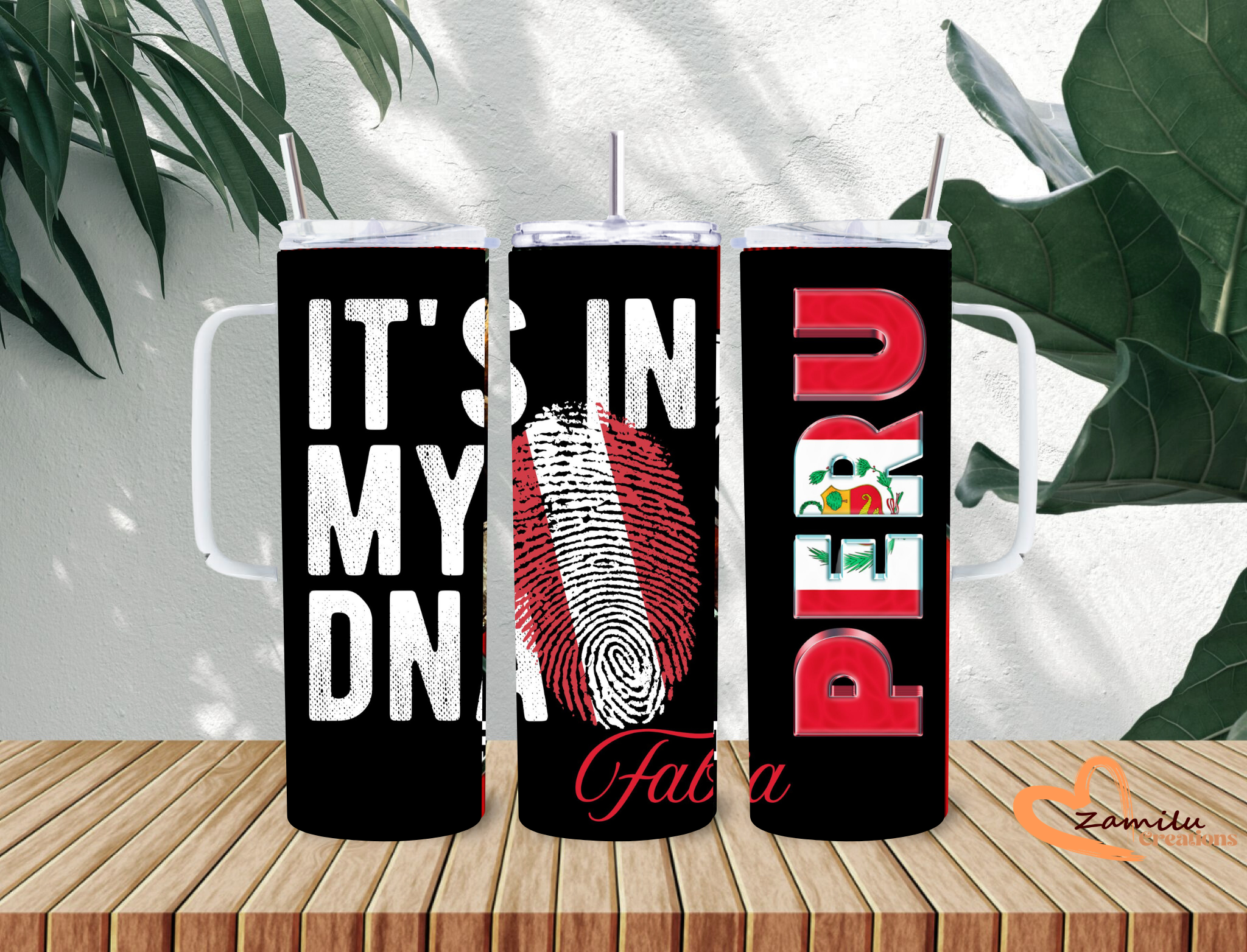 Peru Tumbler 20 Oz | Personalized Peru Gift | Peruvian Culture Travel Cup | Machu Picchu Coffee Tumbler | Peru Heritage Stainless Steel Mug