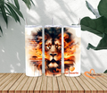Christian Lion Tumbler 20oz – Bible Verse Faith Gift