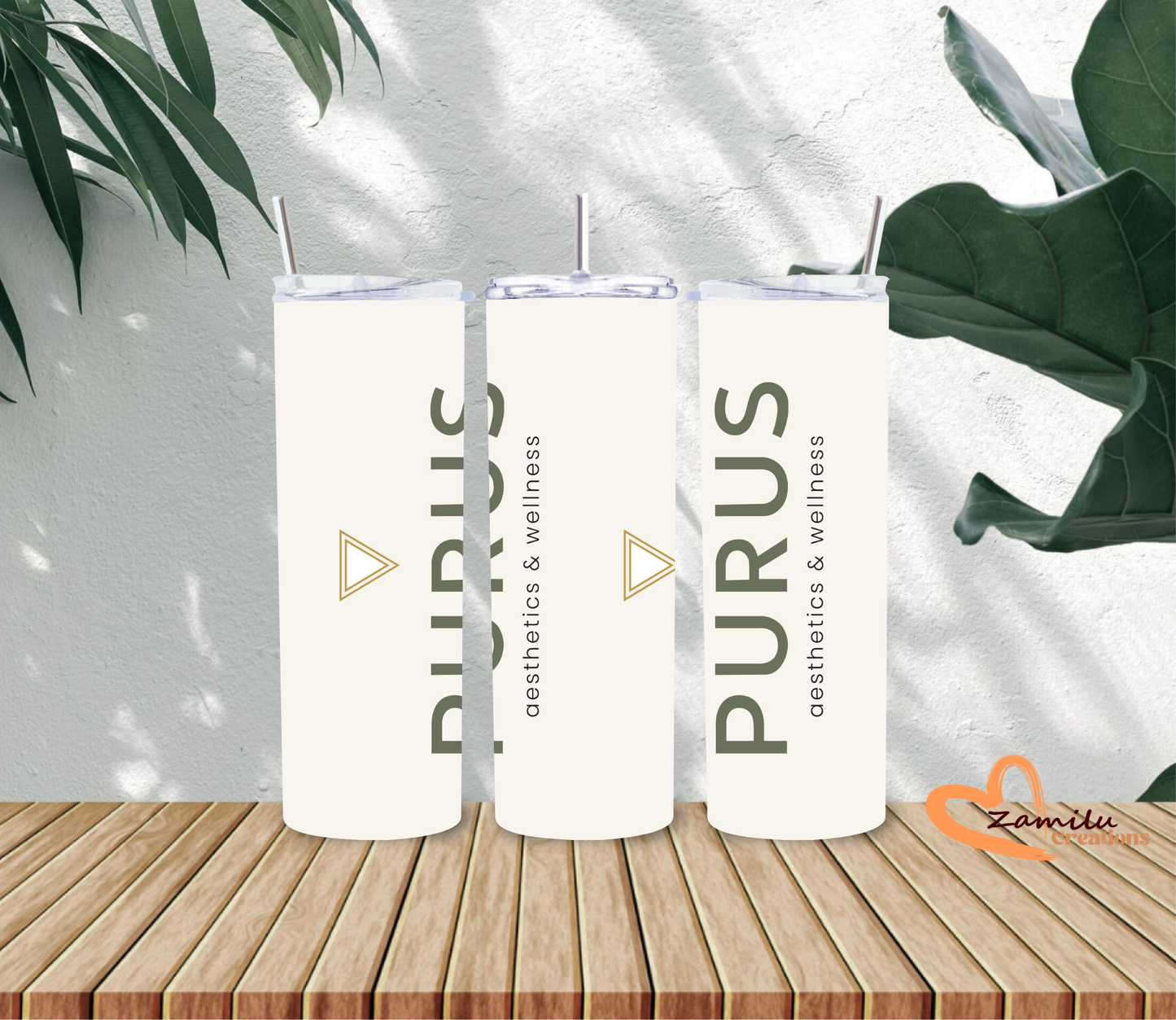 Personalized Business Logo Tumbler – 20 oz Custom Stainless Steel Cup, Corporate Branding Drinkware