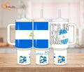 30Oz - 40 oz personalized tumbler with handle, Nicaragua