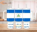 30Oz - 40 oz personalized tumbler with handle, Nicaragua
