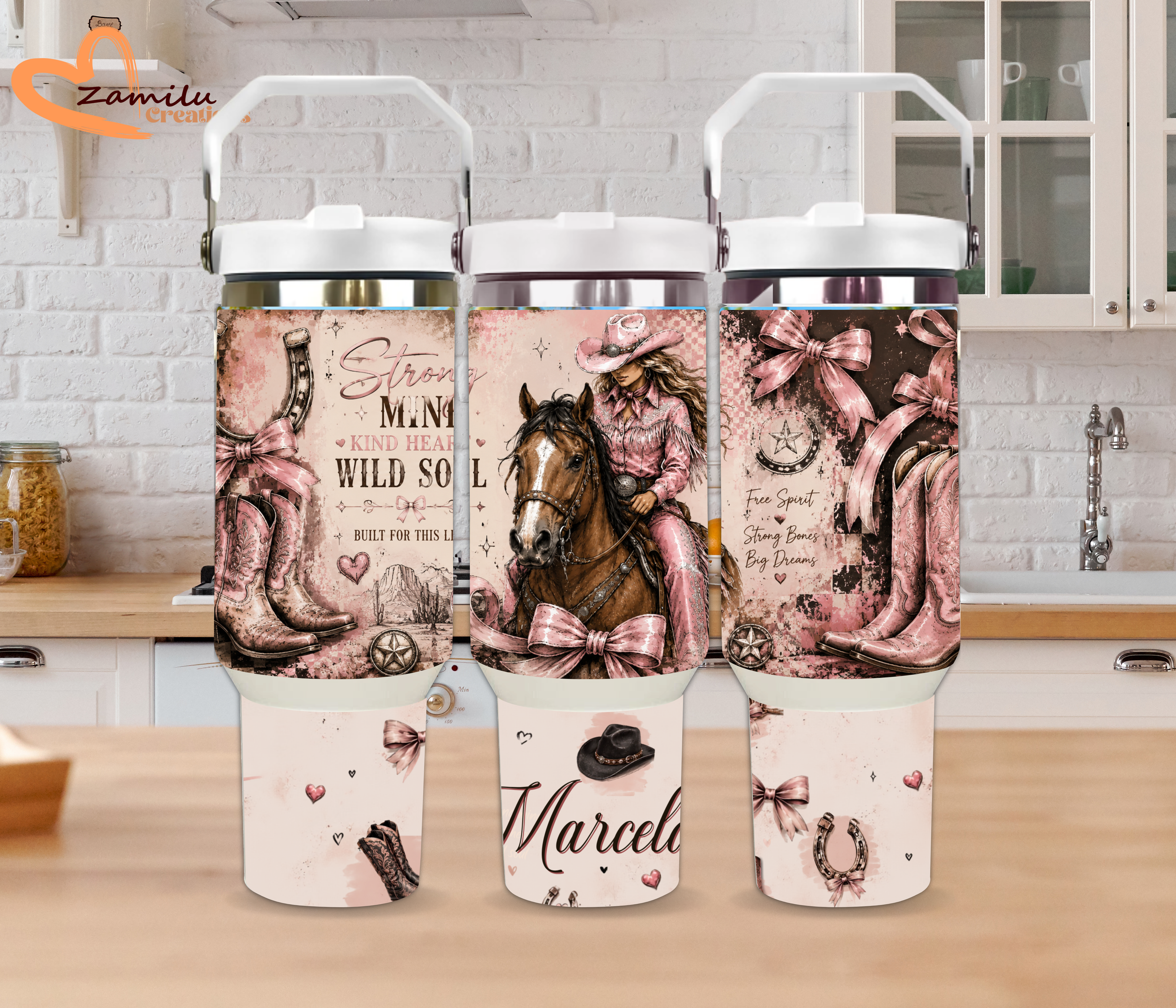 Personalized Horse Tumbler, Custom Horse Lover Gift for Her, Equestrian Travel Mug, Cowgirl Stainless Steel Cup (Copy)