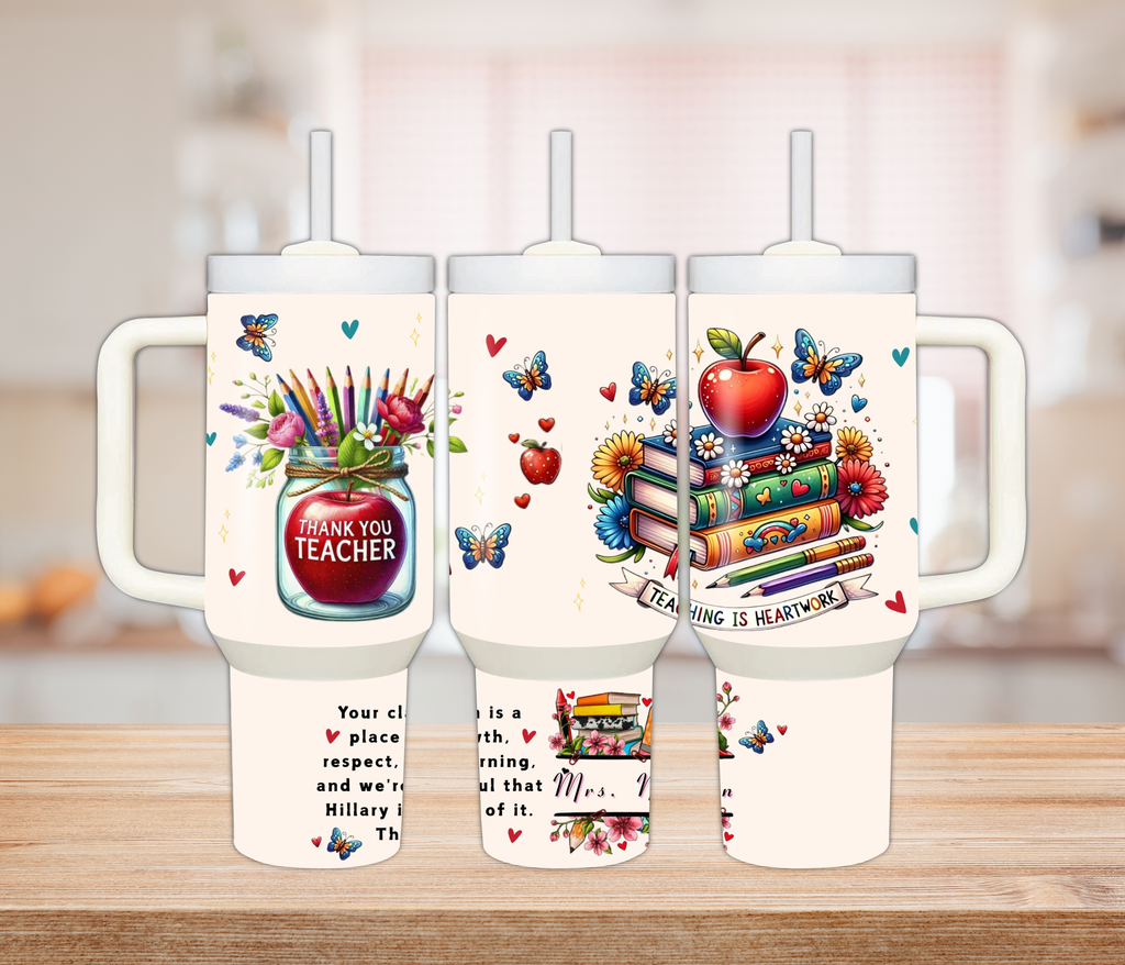 Personalized Teacher Tumbler – A Gift They’ll Use & Love Every Day
