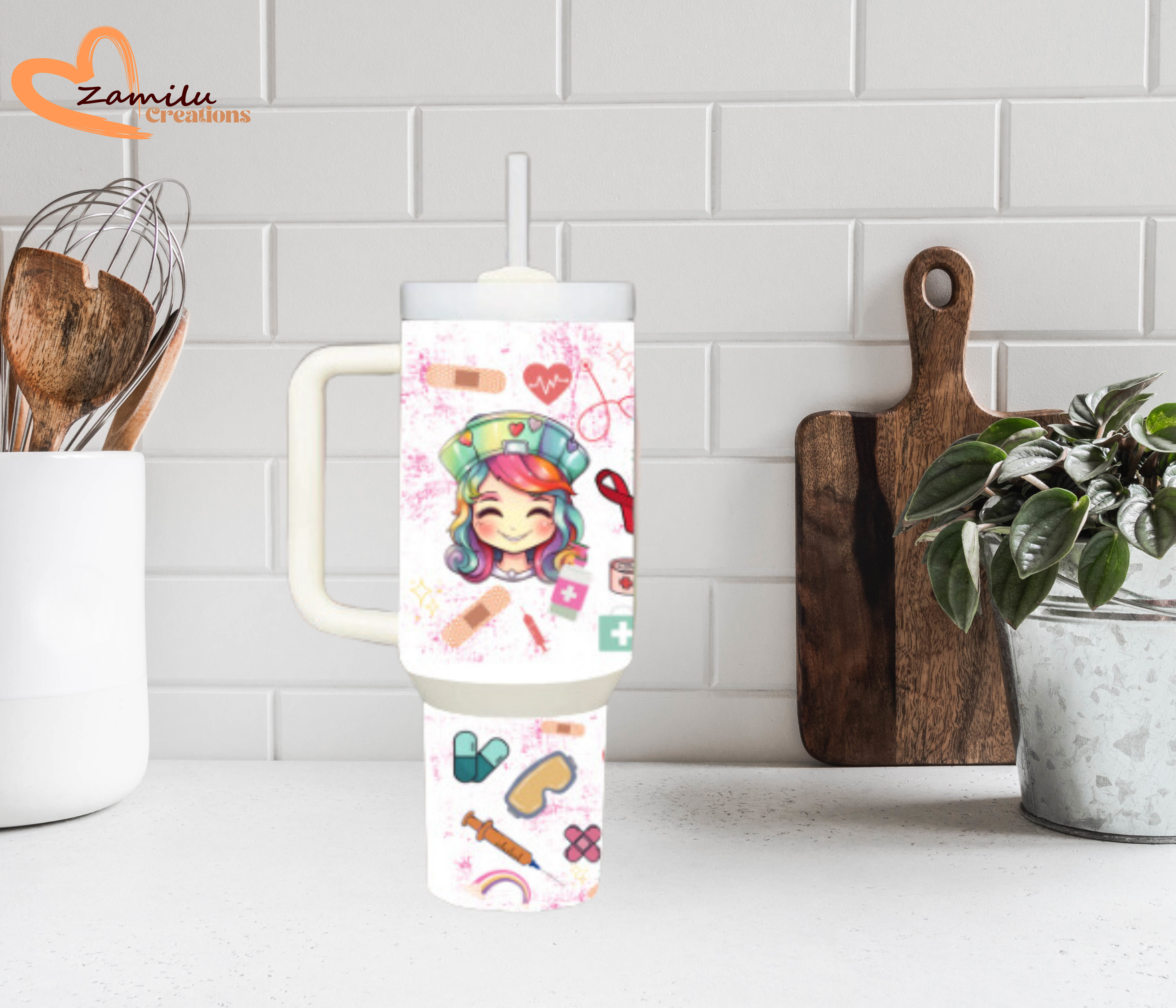 Nurse tumbler, 30 oz - 40 Oz  tumbler