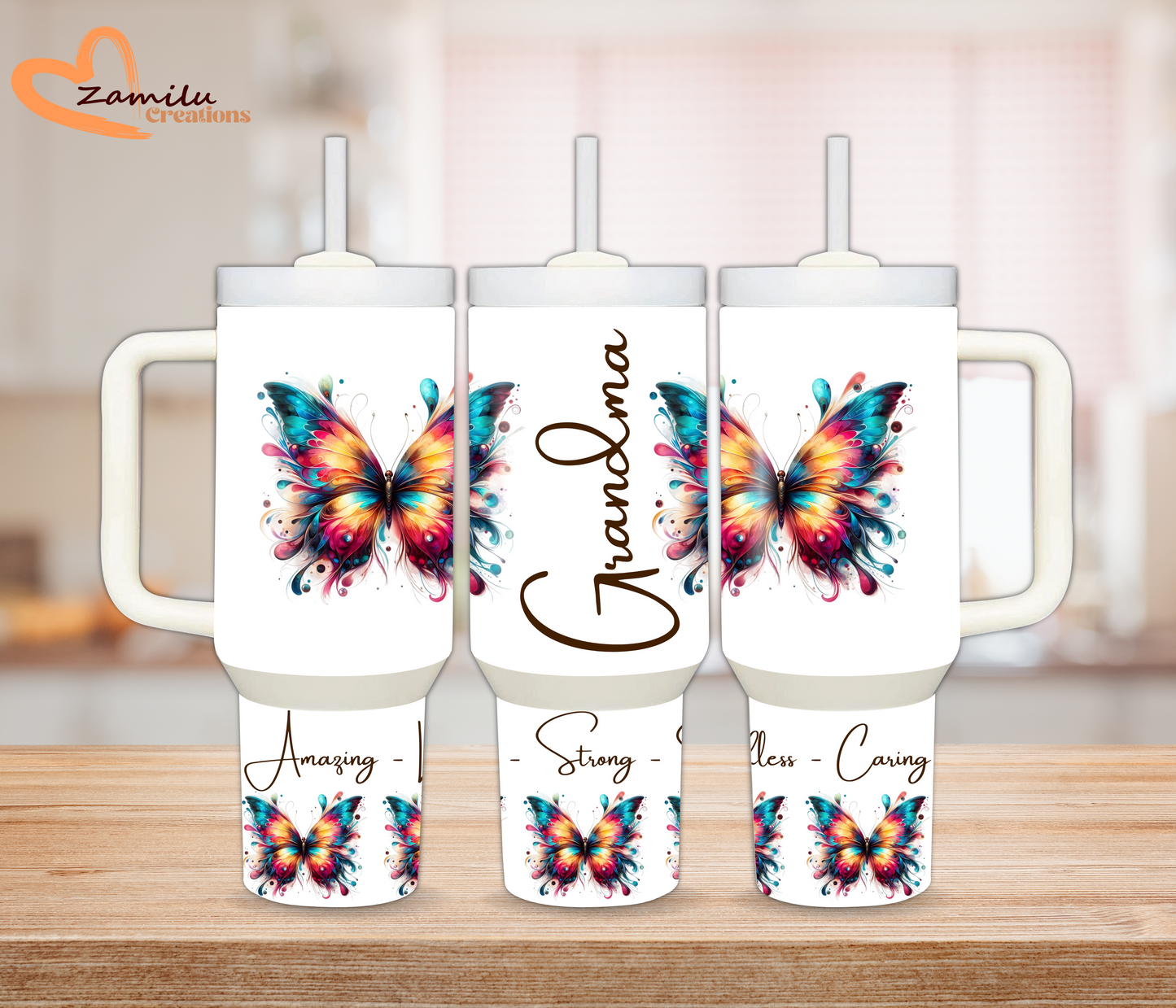 Grandma personalized tumbler, 30 oz - 40 Oz custom tumbler