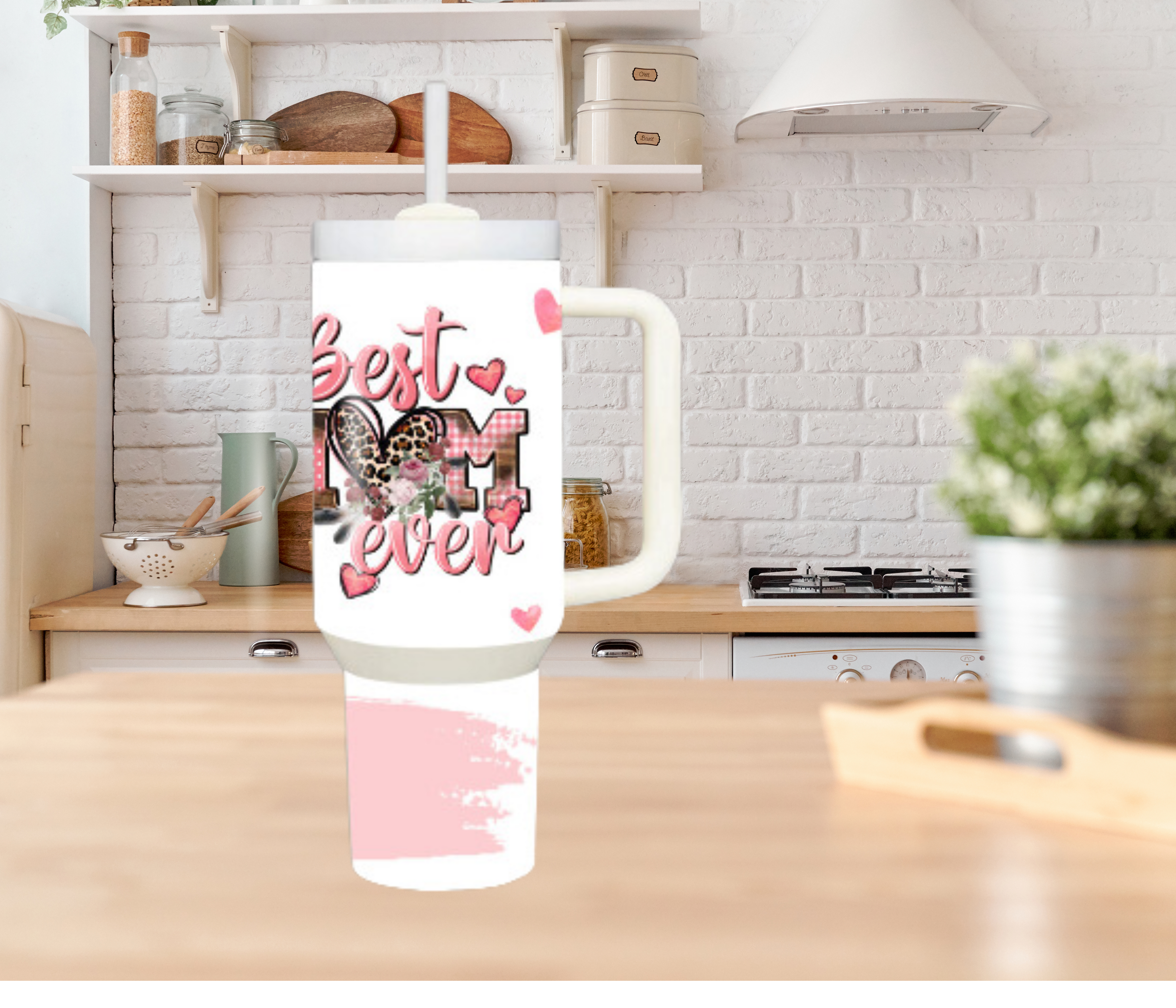 Best Mom Ever Personalized Tumbler – Custom Name 20oz Gift for Mom