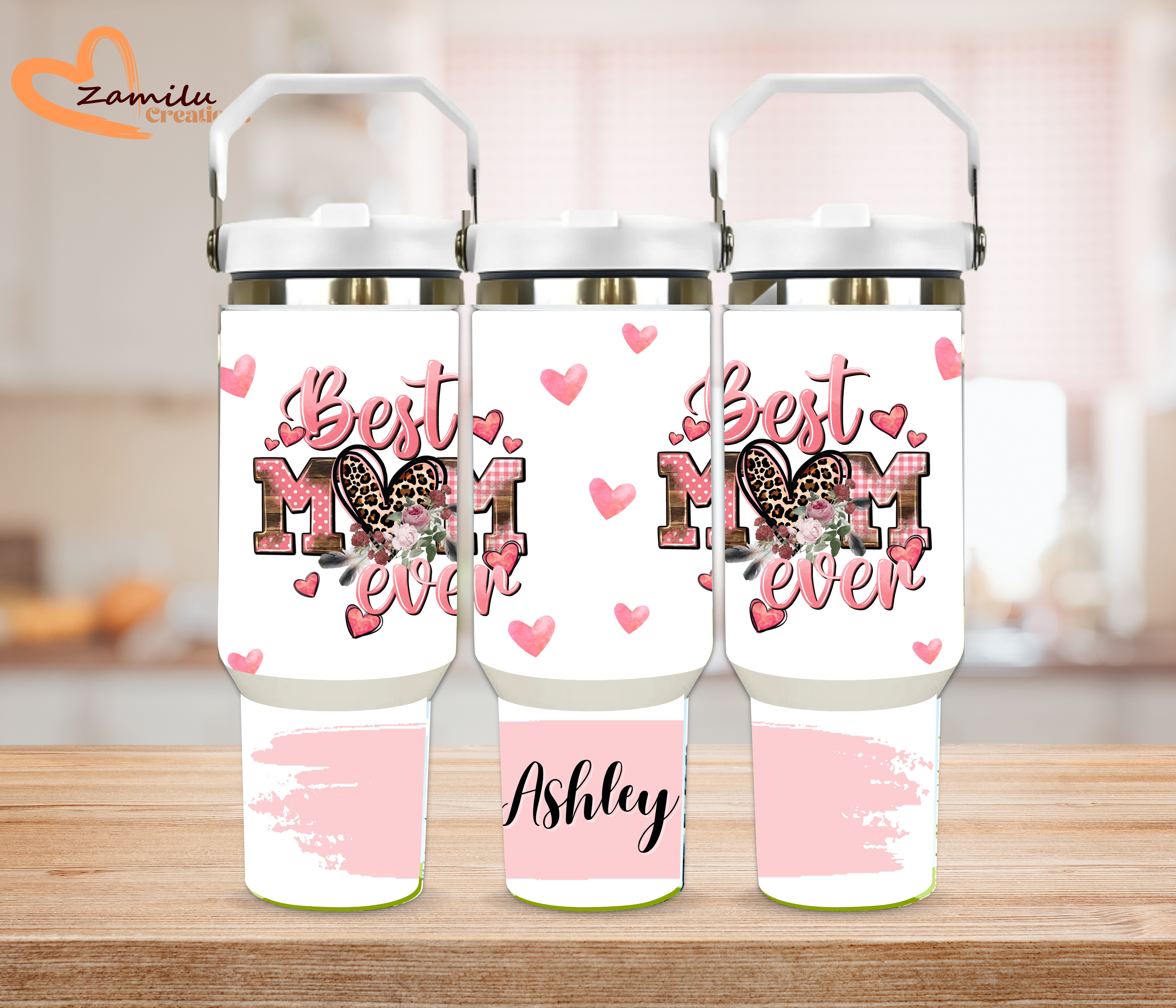 Best Mom Ever Personalized Tumbler – Custom Name 20oz Gift for Mom