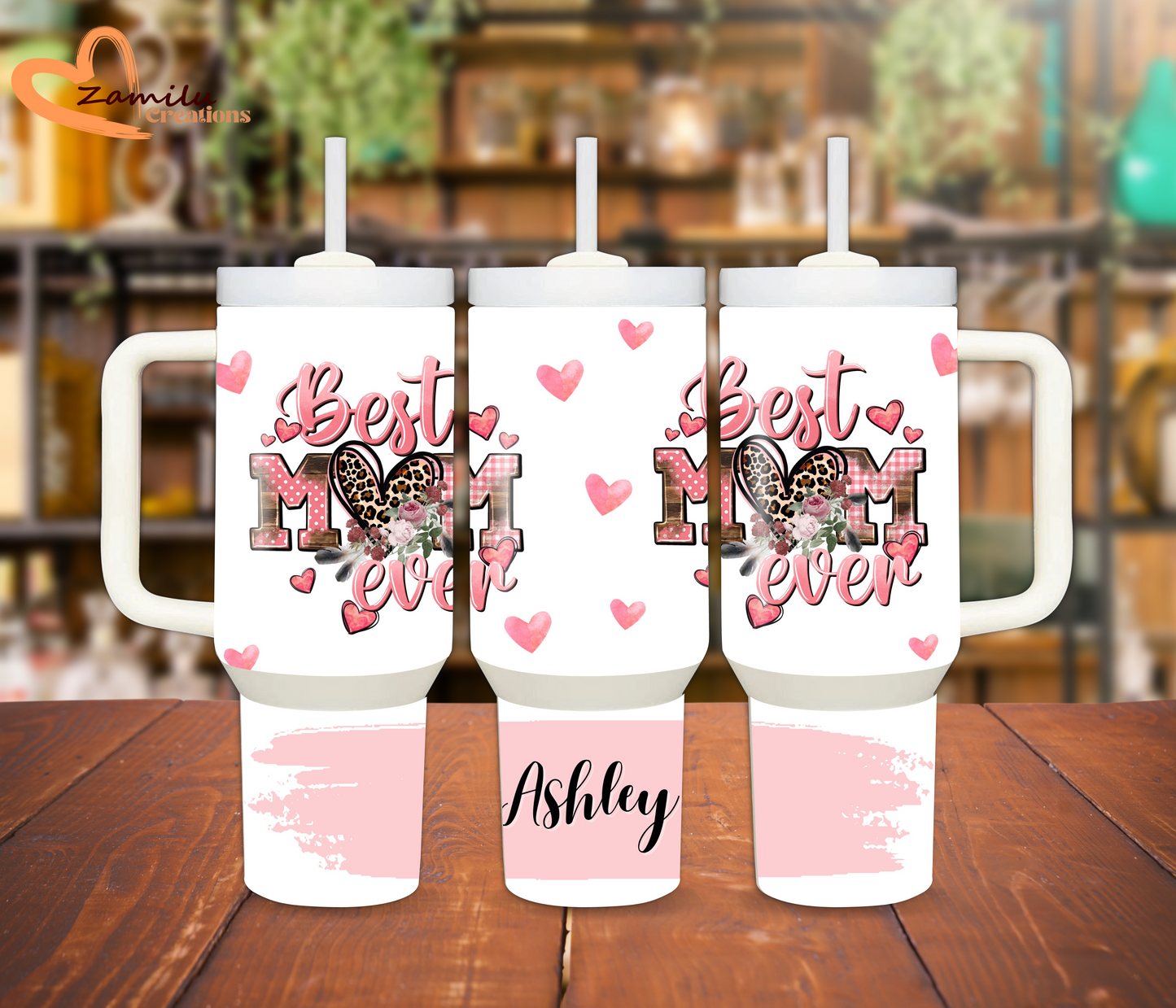 Best mom ever & your name personalized Tumbler