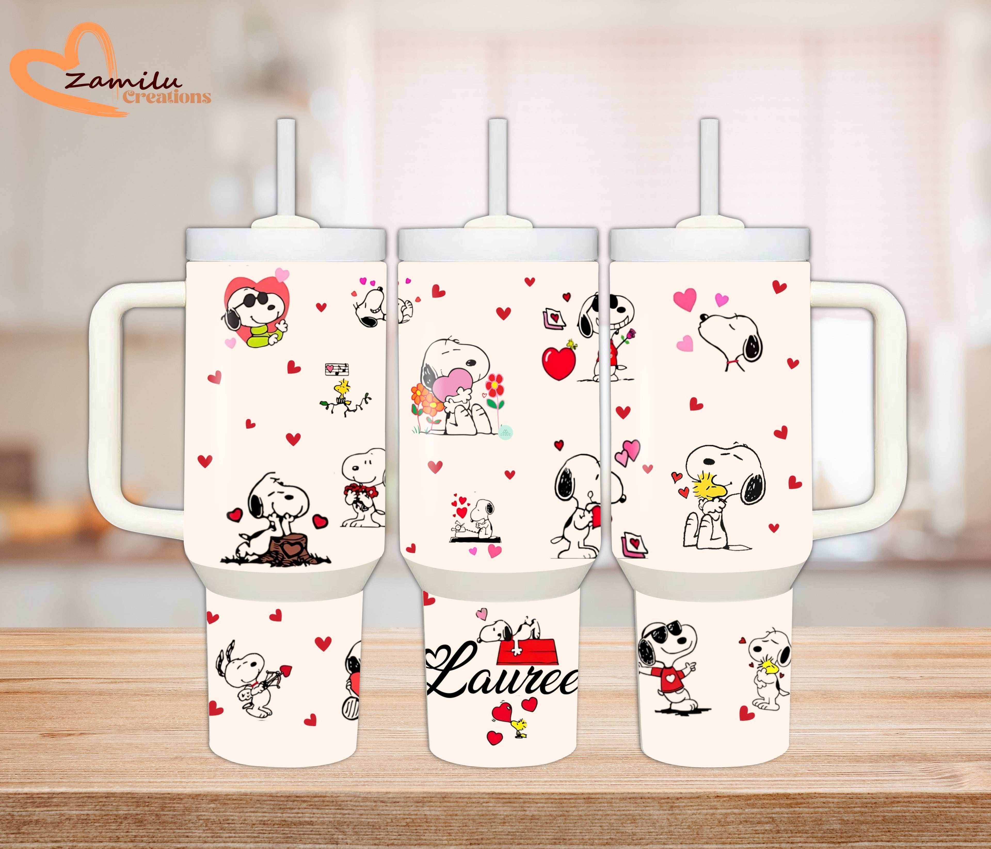 Vibrant Snoopy Tumbler – Personalized Stainless Steel Cup