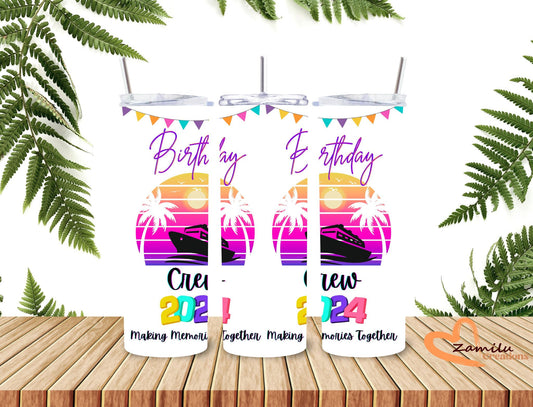 20 oz Tumbler, Cruise birthday party