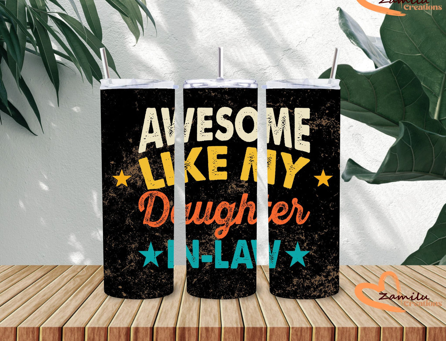 20 oz Father's day Awesome like a daughter