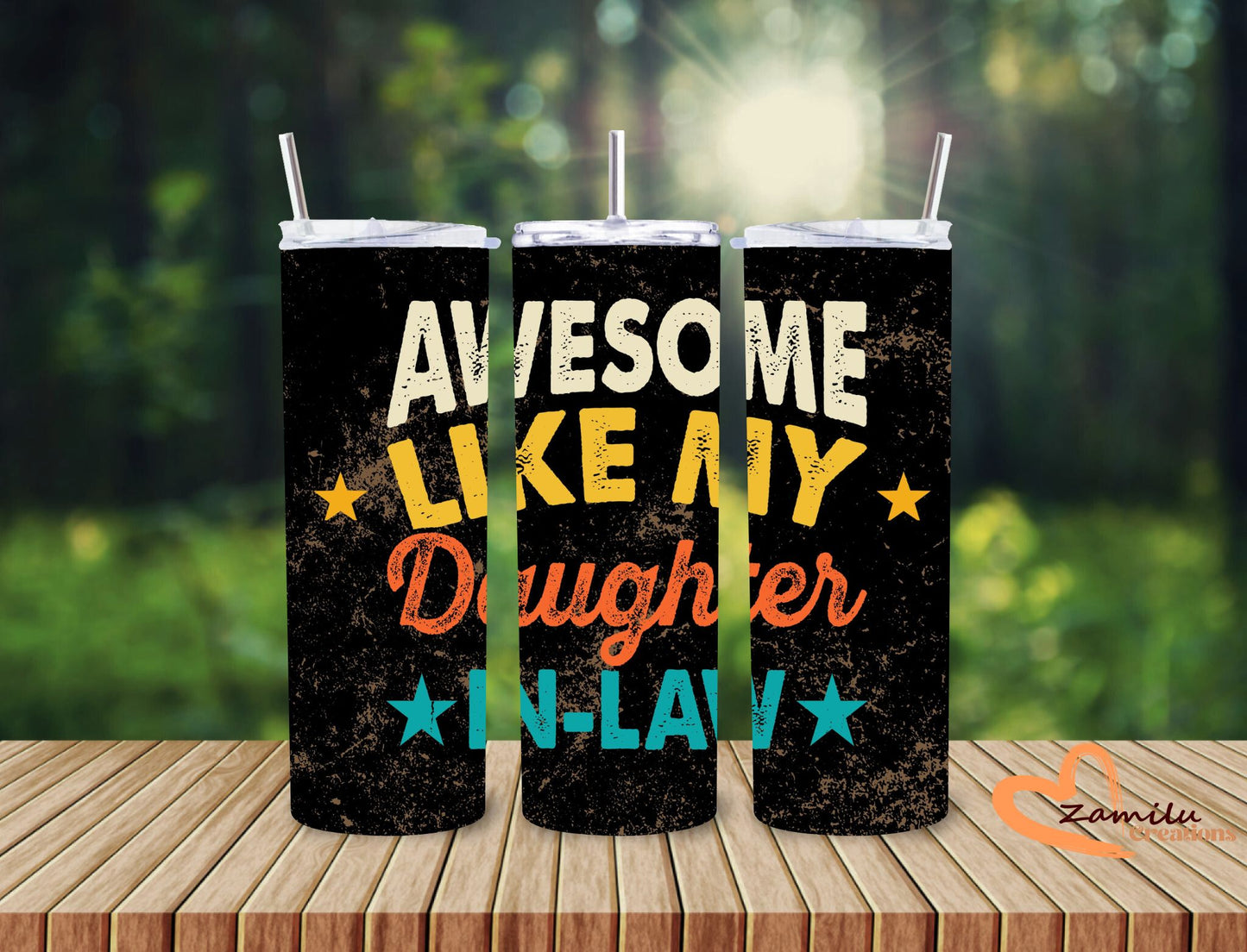 20 oz Father's day Awesome like a daughter