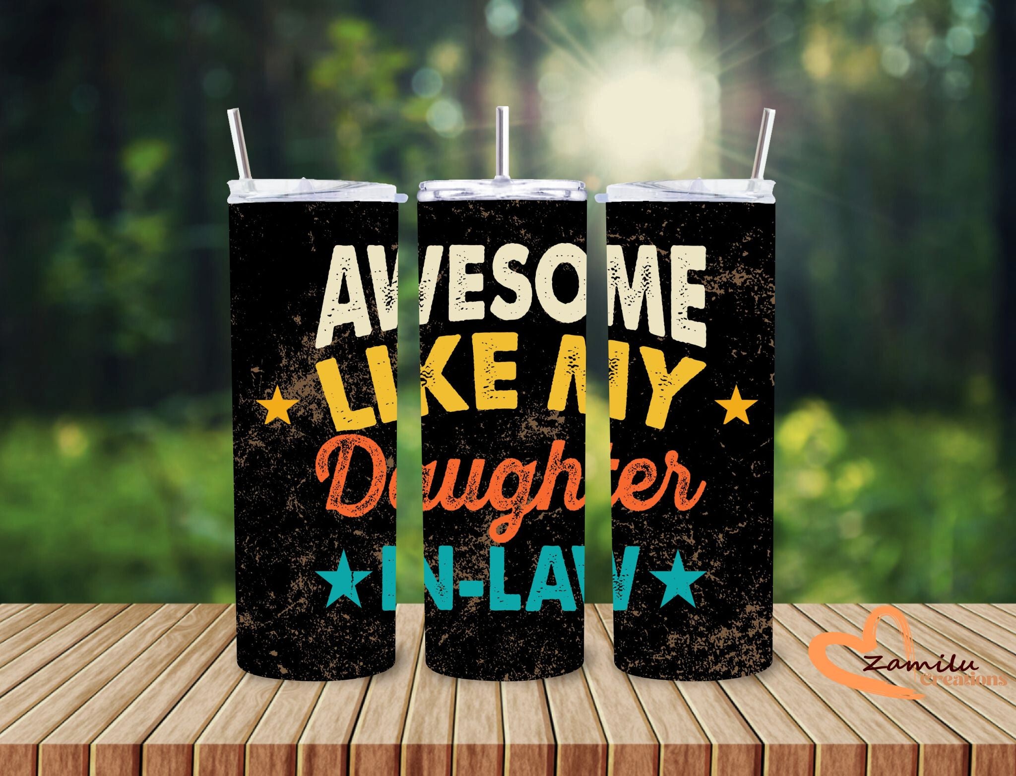 20 oz Father's day Awesome like a daughter