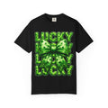 Lucky Shamrock Bow T-Shirt – St. Patrick’s Day Shirt for Women, Cute Clover Graphic Tee