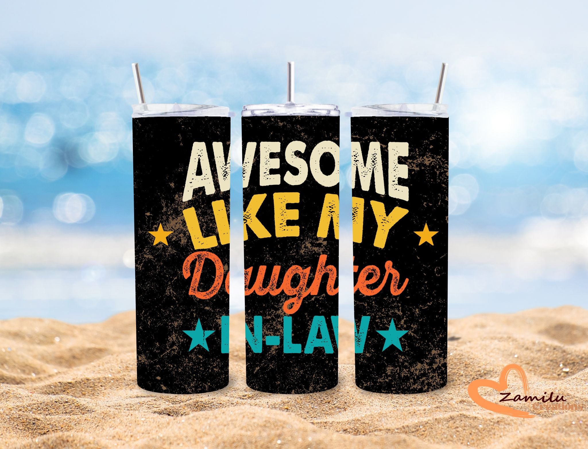20 oz Father's day Awesome like a daughter