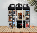 Personalized Pet Photo Water Bottle: Custom Dog/Cat Lover Gift, 20 oz travel tumbler