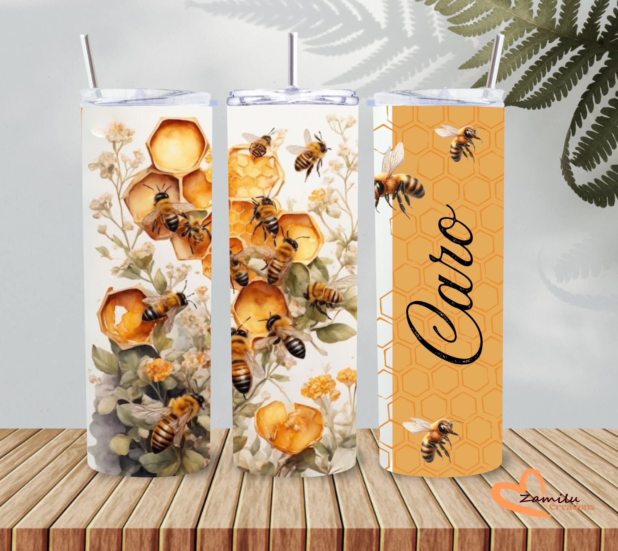 Bee & Bloom Tumbler – 20 Oz Vibrant Floral Design 🐝🌸