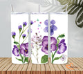 Purple Bloom Tumbler – 20 Oz Floral Design 🌿💜