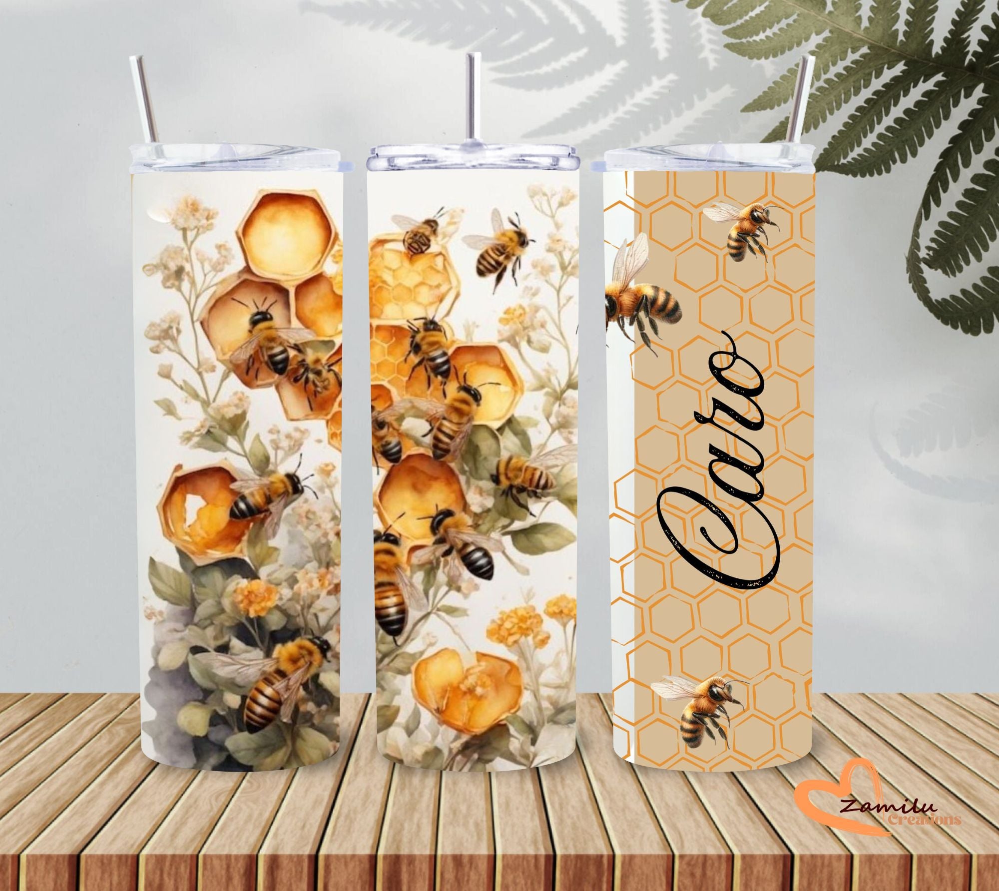Bee & Bloom Tumbler – 20 Oz Vibrant Floral Design 🐝🌸