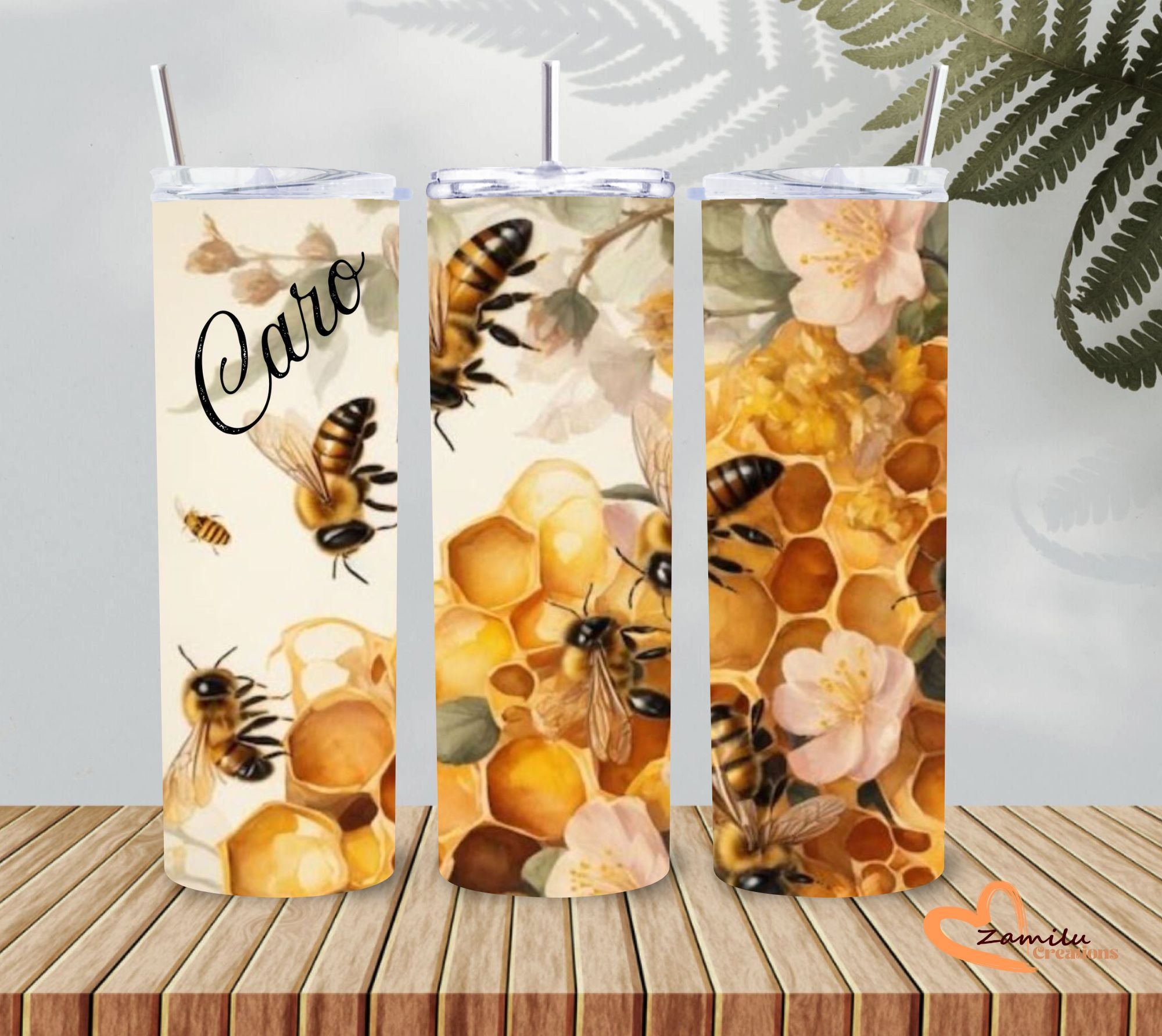 Bee & Bloom Tumbler – 20 Oz Vibrant Floral Design 🐝🌸