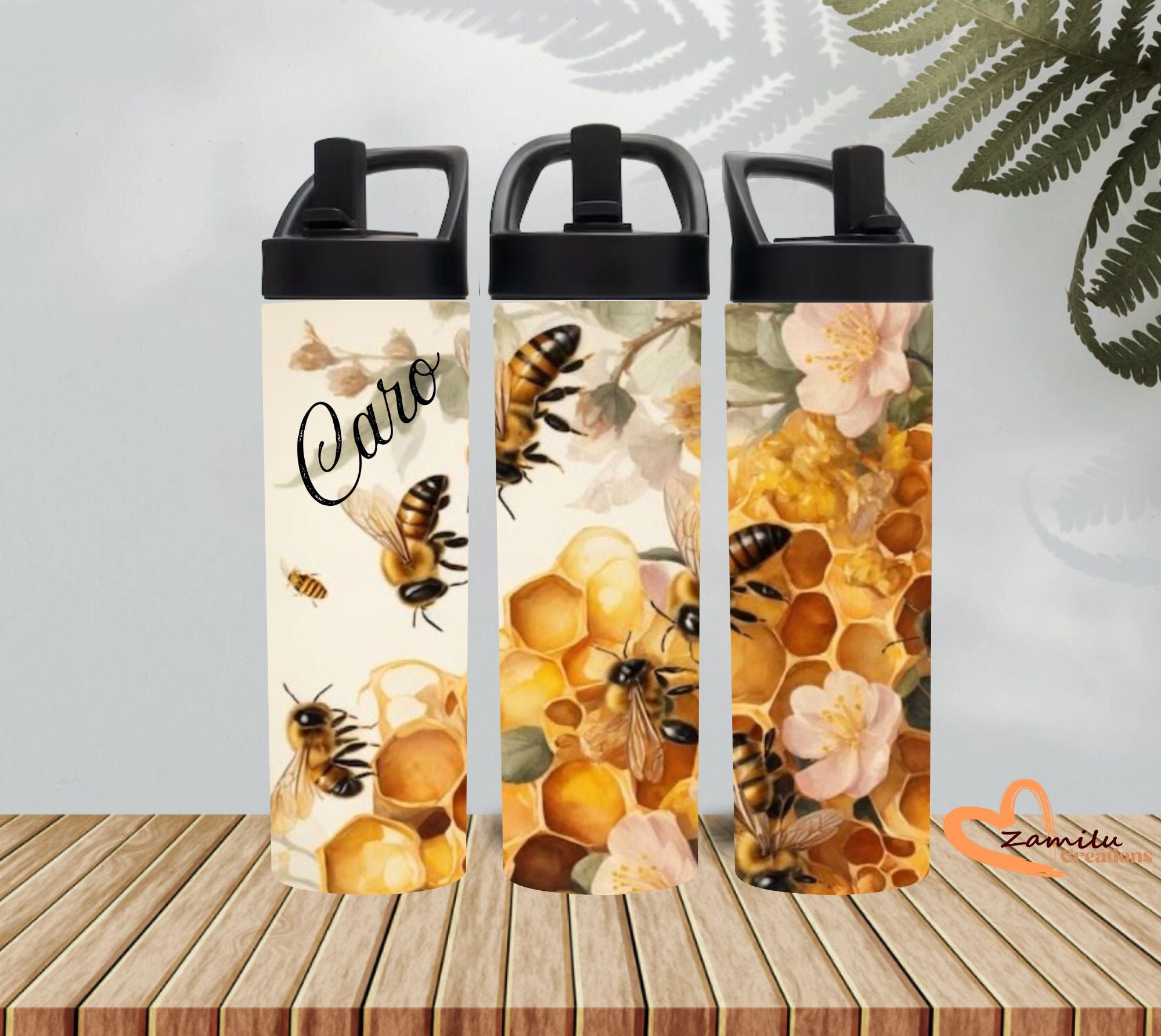 Bee & Bloom Tumbler – 20 Oz Vibrant Floral Design 🐝🌸