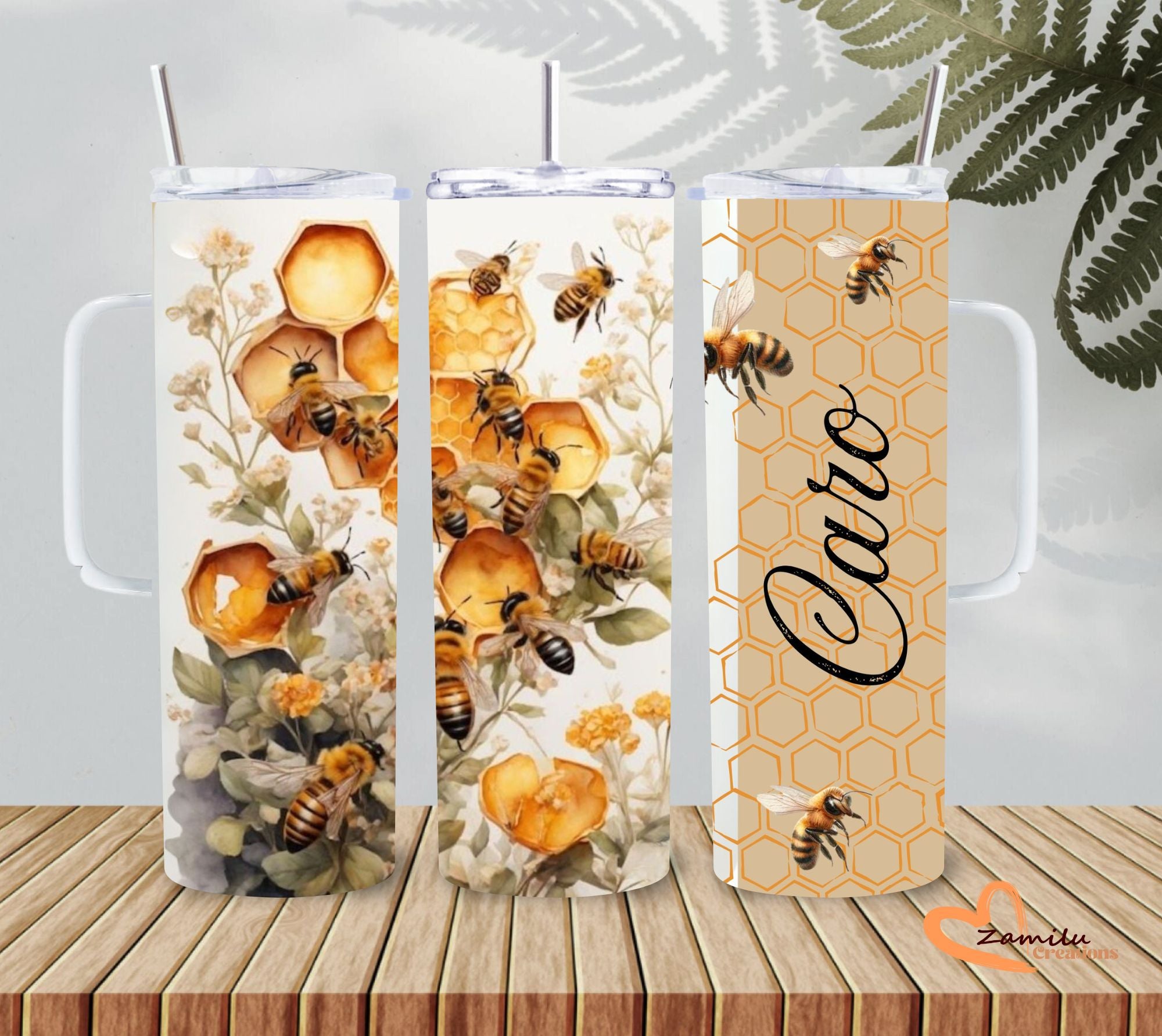 Bee & Bloom Tumbler – 20 Oz Vibrant Floral Design 🐝🌸