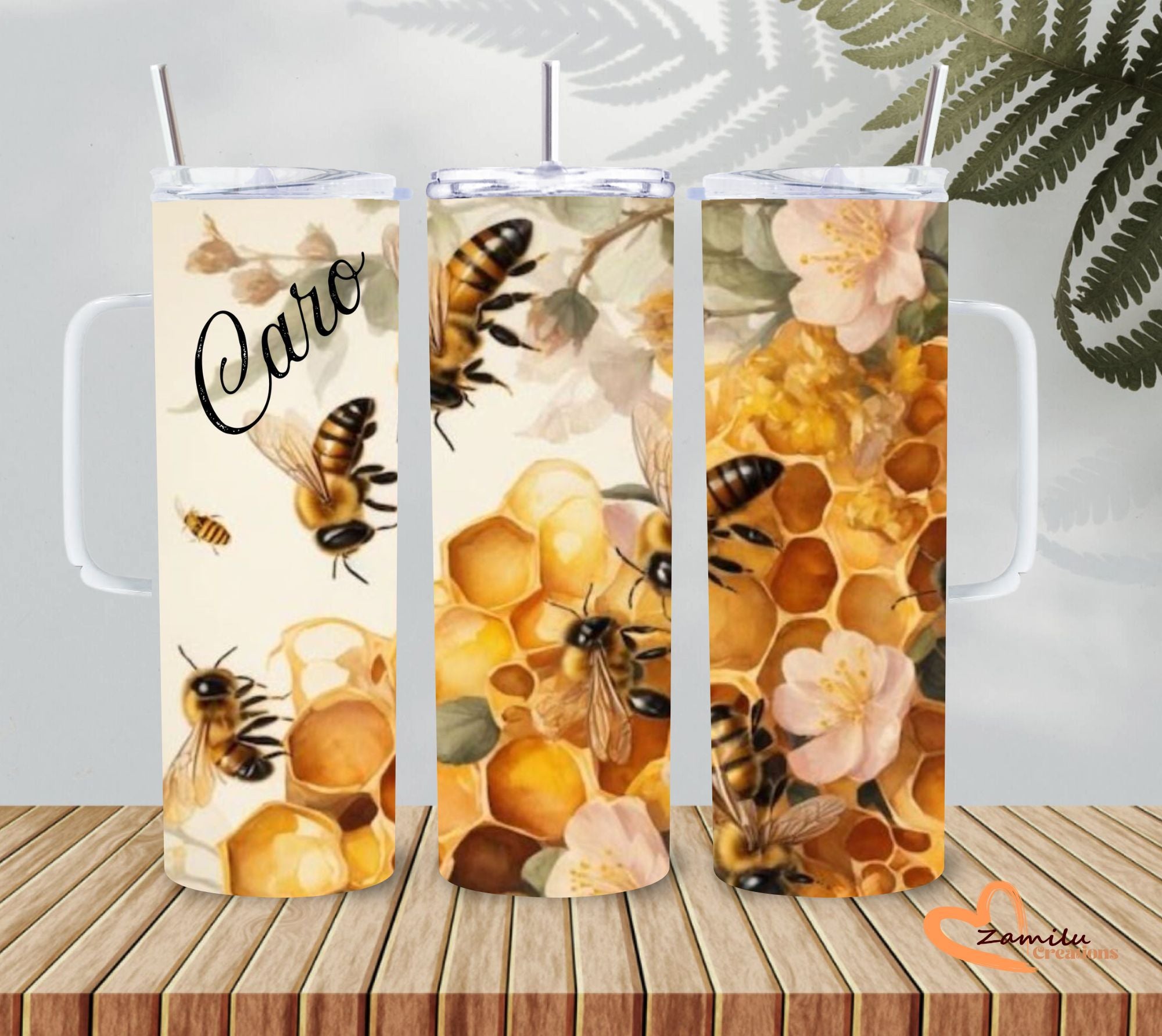 Bee & Bloom Tumbler – 20 Oz Vibrant Floral Design 🐝🌸