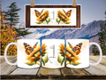 Personalized Sunflower Butterfly Mug – Custom Name Coffee Cup (Ceramic or Stainless Steel)
