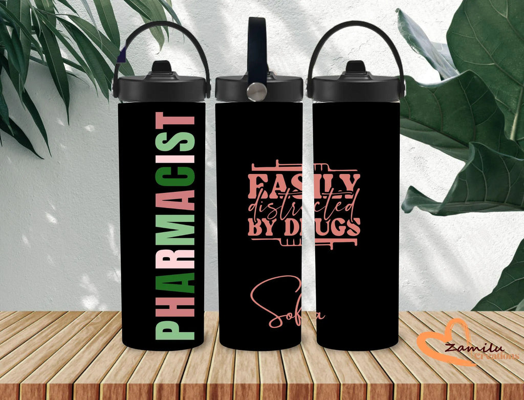 Pharmacist Tumbler 20oz | Educated Drug Dealer Cup | Custom Name Pharmacy Gift | Funny Pharmacist Gift | Pharmacy Tech Gift